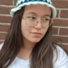 Gehaakte bucket hat 'Blueberry mojito'