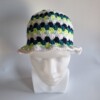 Gehaakte bucket hat 'Blueberry mojito'