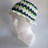 Gehaakte bucket hat 'Blueberry mojito'