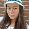 Gehaakte bucket hat 'Blueberry mojito'