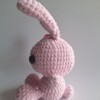 Gehaakte knuffel 'Pink bunny'