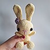 Gehaakte knuffel 'Yellow bunny'
