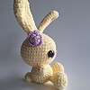 Gehaakte knuffel 'Yellow bunny'