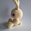Gehaakte knuffel 'Yellow bunny'