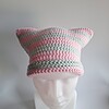 Gehaakte muts 'Baby pink & mint'