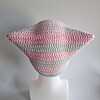 Gehaakte muts 'Baby pink & mint'