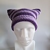 Gehaakte muts 'Purple & Lilac'