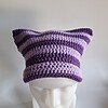 Gehaakte muts 'Purple & Lilac'