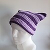 Gehaakte muts 'Purple & Lilac'