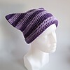 Gehaakte muts 'Purple & Lilac'