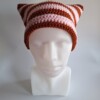 Gehaakte muts 'Rust & baby pink'