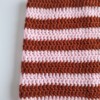 Gehaakte muts 'Rust & baby pink'