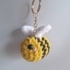 Gehaakte sleutelhanger 'Original bee'
