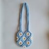 Gehaakte tas 'Baby blue daisy'