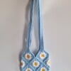 Gehaakte tas 'Baby blue daisy'