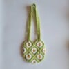Gehaakte tas 'Green daisy'