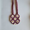 Gehaakte tas 'Mauve daisy'