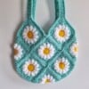 Gehaakte tas 'Peppermint daisy'