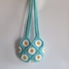 Gehaakte tas 'Peppermint daisy'