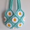 Gehaakte tas 'Peppermint daisy'