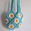 Gehaakte tas 'Peppermint daisy'