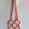 Gehaakte tas 'Pink daisy'
