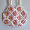 Gehaakte tas 'White daisy'
