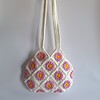 Gehaakte tas 'White daisy'