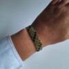 Geweven kralen armband 'Army stripes'