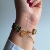 Geweven kralen armband 'Army stripes'