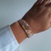 Geweven kralen armband 'Boho hexagon'