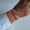 Geweven kralen armband 'Boho hexagon'
