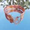 Geweven kralen armband 'Boho hexagon'