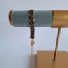 Geweven kralen armband 'Brown leopard'