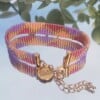 Geweven kralen armband 'Candy braid'