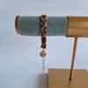Geweven kralen armband 'Caramel leopard'