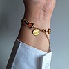 Geweven kralen armband 'Caramel leopard'