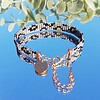 Geweven kralen armband 'Grey leopard'
