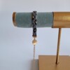 Geweven kralen armband 'Grey leopard'
