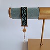Geweven kralen armband | Blauwe bladeren