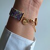 Geweven kralen armband | Mintgroene bloesem