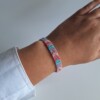 Geweven kralen armband 'Pastel chevron'