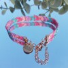 Geweven kralen armband 'Pastel chevron'