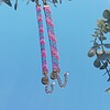 Geweven kralen armband 'Pastel stripes'