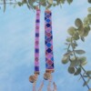 Geweven kralen armband 'Purple hexagon'