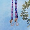 Geweven kralen armband | Paars glas-in-lood