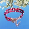 Geweven kralen armband 'Red leopard'