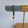 Geweven kralen armband 'Teal leopard'