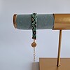 Geweven kralen armband 'Teal leopard'