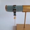 Geweven kralen armband 'Turquoise stained glass'